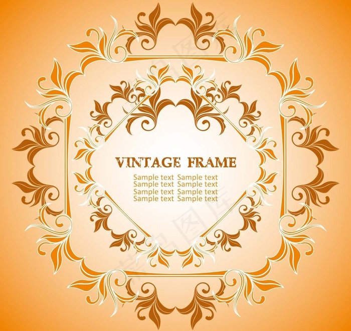 葡萄叶相框图片