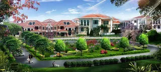 小游园绿化效果图片