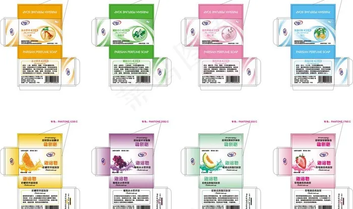 少春香皂图片cdr矢量模版下载