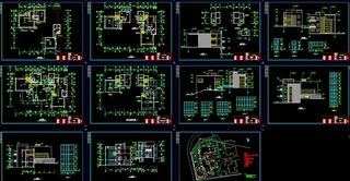 某豪华别墅建筑施工图