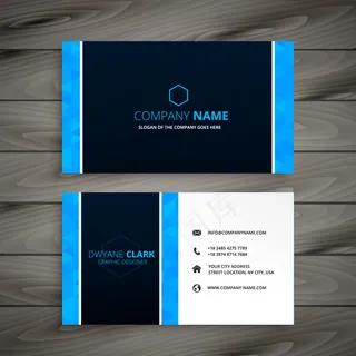 抽象名片模板