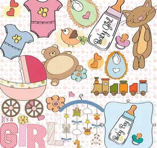 可爱婴儿用品图片