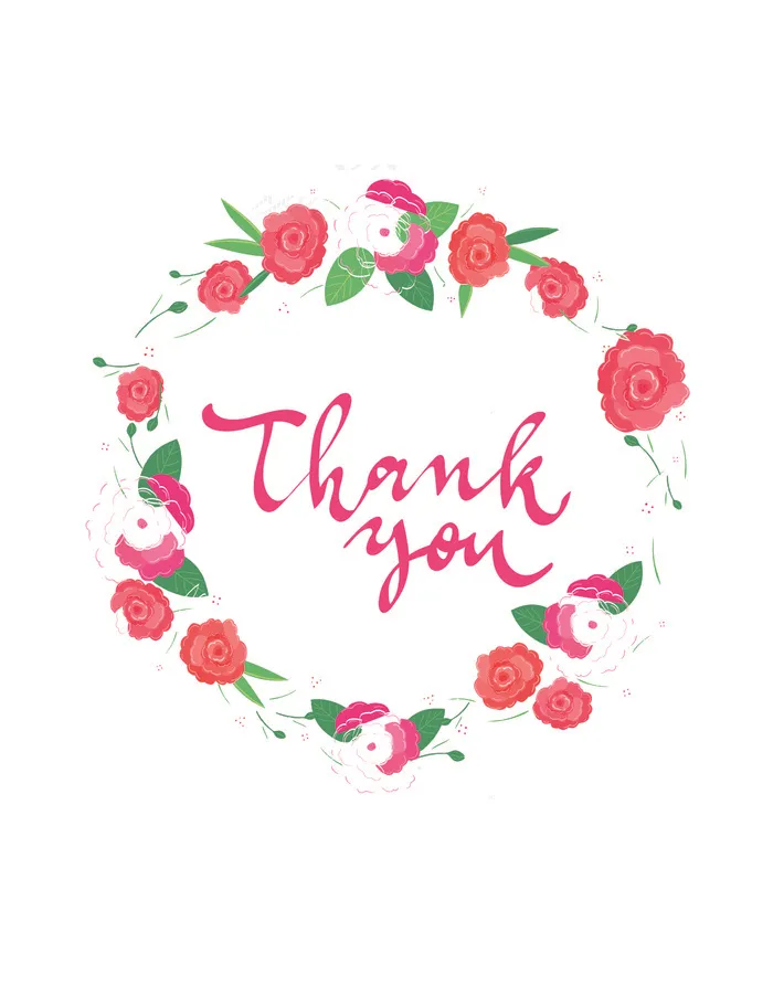 花环手绘植物花卉