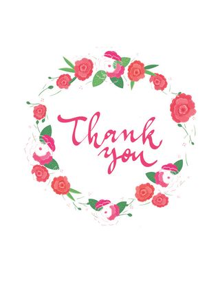 花环手绘植物花卉