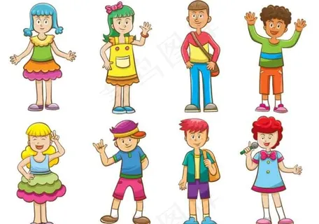 矢量小学生