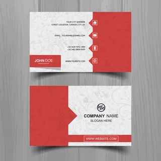 黑色红色IT科技大气名片