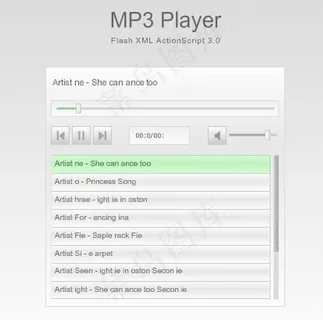 白色界面播放器