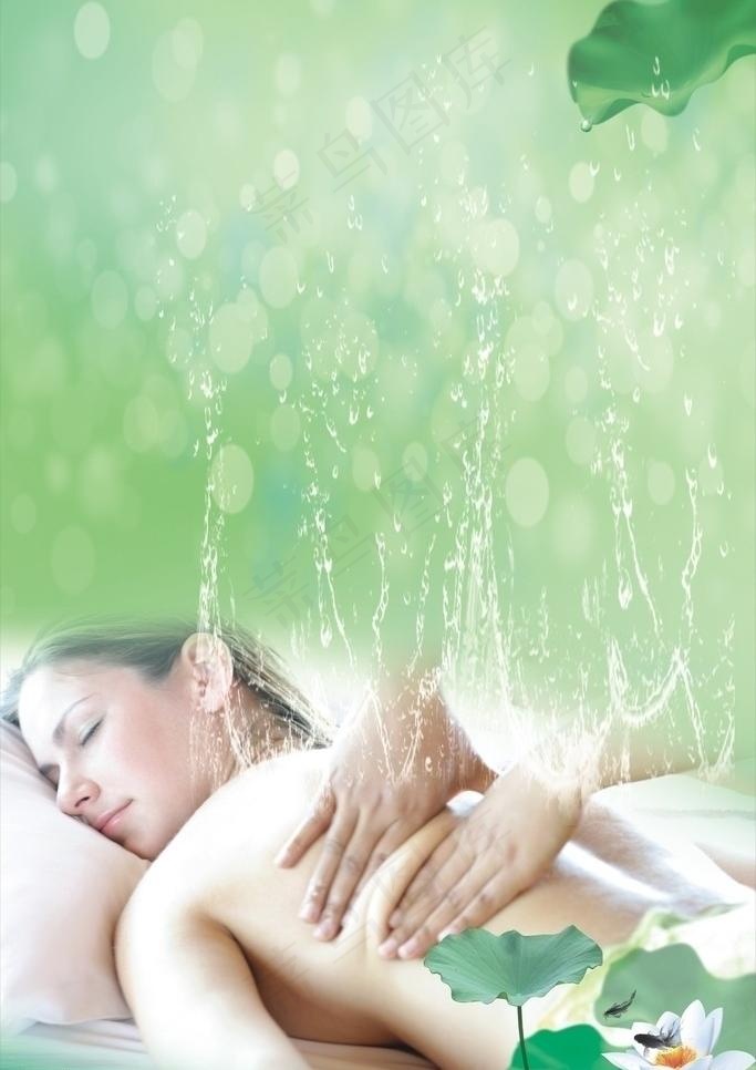 美容展板背景图片