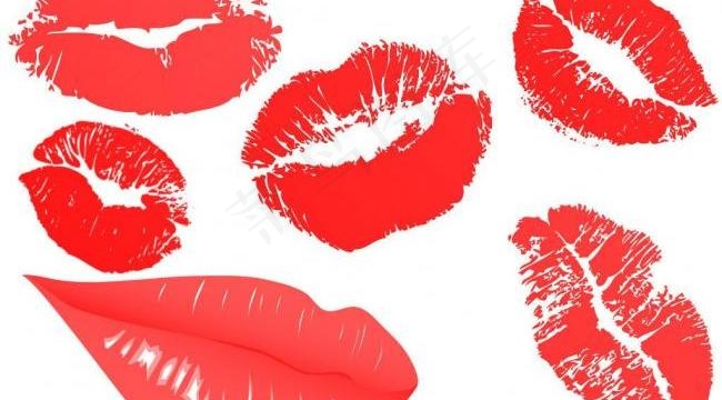 各种嘴唇笔刷图片