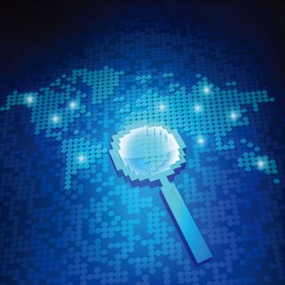 蓝色科技矢量背景图