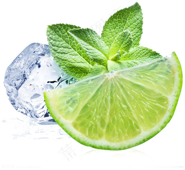 冰块柠檬