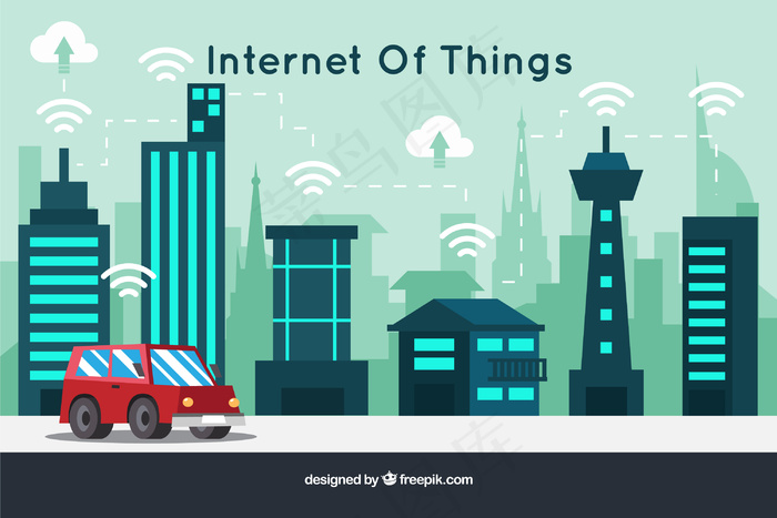 绿色背景矢量图