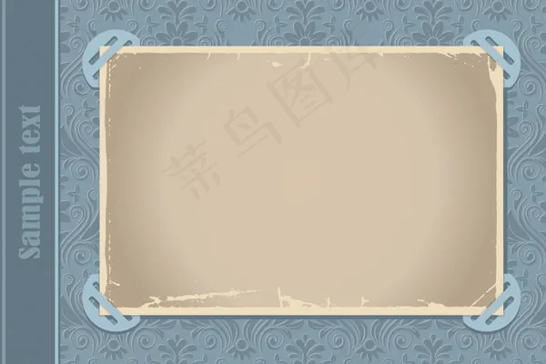 羊皮纸边框相框矢量素材