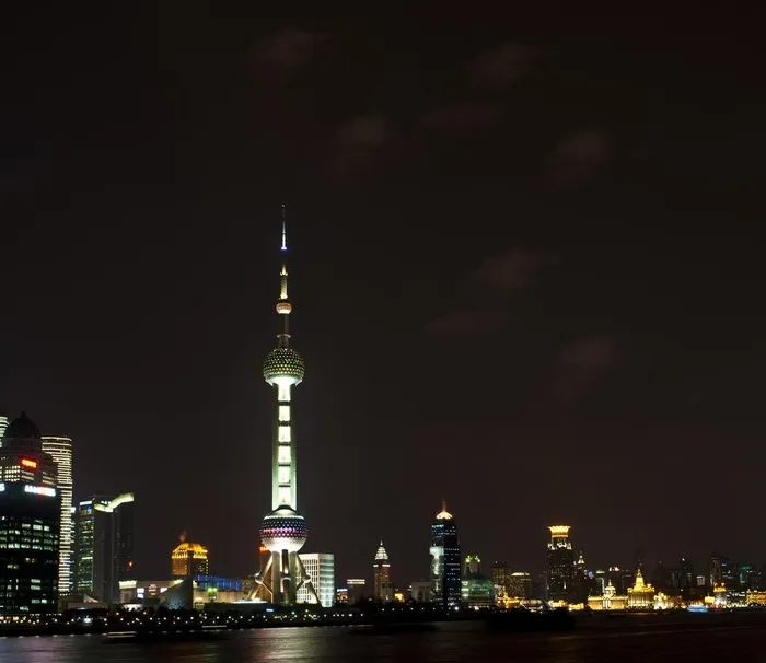 上海东方明珠夜景图片