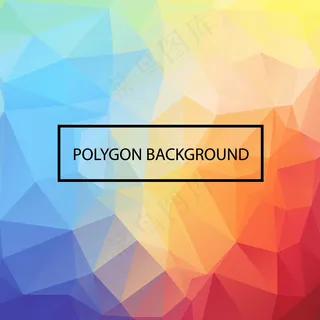 彩色多边形背景设计