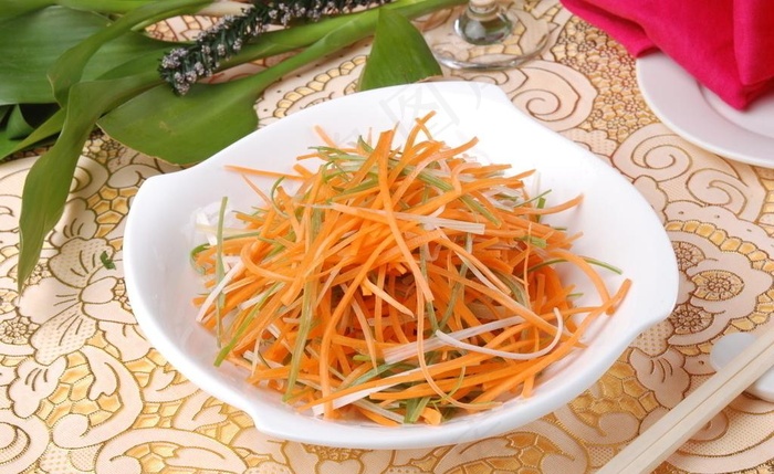 蔬菜丝拼盘图片