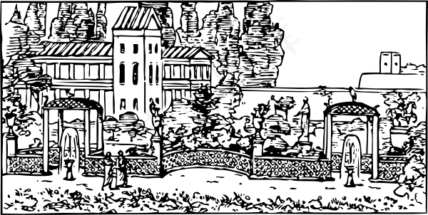罗马花园剪贴画