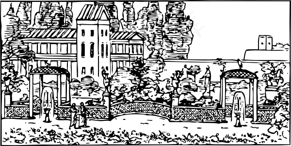罗马花园剪贴画