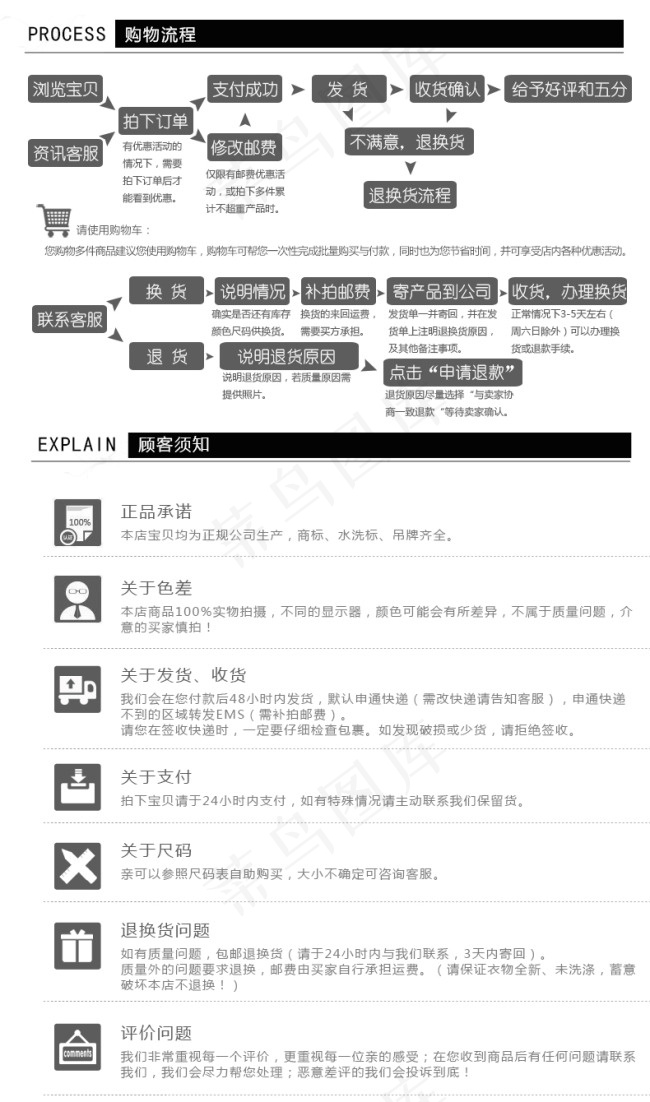 购物流程温馨提示psd模版下载