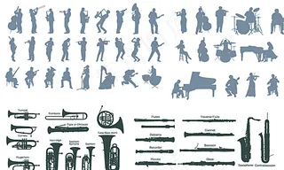 乐器演奏和吹管乐器图片