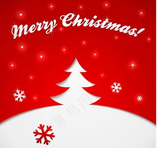 抽象圣诞树背景图片
