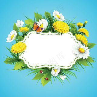 春天花卉背景图片