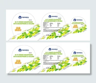 耳机包装彩卡图片