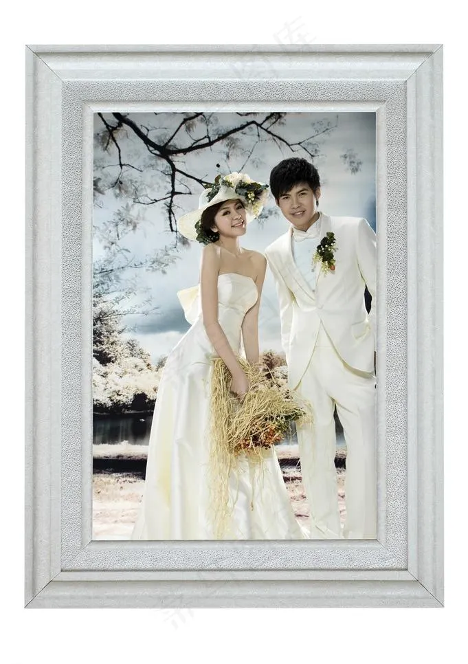 婚纱主题 相框模板图片psd模版下载