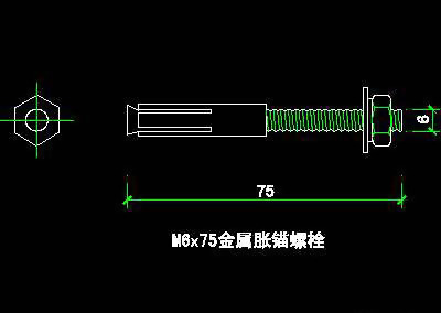 五金、装饰构造cad图块素材44
