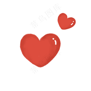 爱心红色,免抠元素