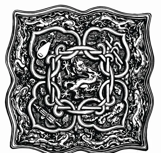 元明时代 矢量版画 古典图案 矢量中华五千年 AI源文件_0357ai矢量模版下载