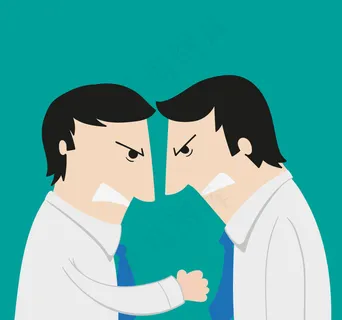 愤怒的商务职场男子矢量图 愤怒的商务职场男子矢量图