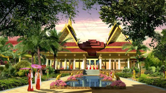 风情酒店效果图图片