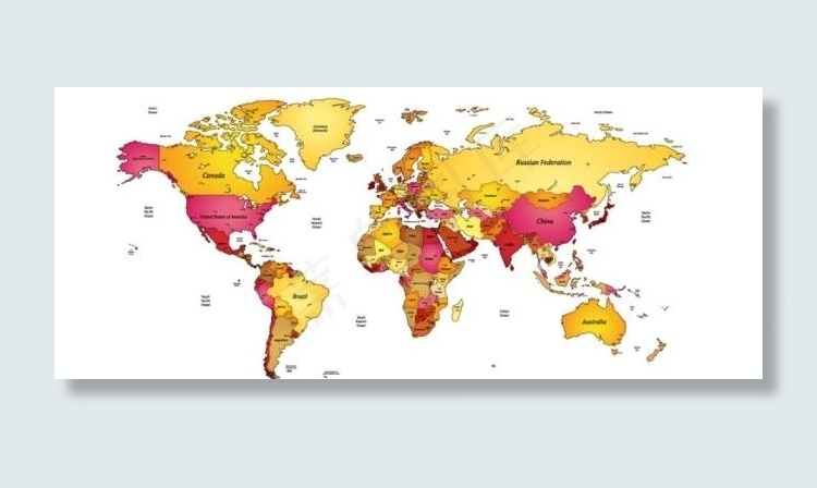 世界地图矢量素材ai矢量模版下载