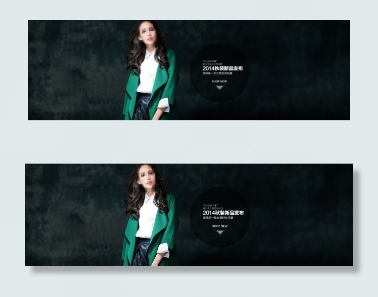 淘宝女装海报图片(1920X600(DPI:72))psd模版下载