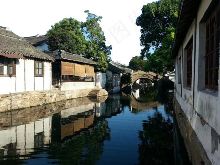中国风古镇旅游海报PNG背景免扣素...
