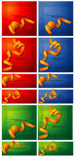 有一个黄色的N韩国时尚花纹矢量素材