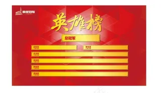 地产 户外 大牌 英雄榜 红色