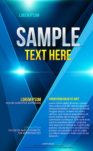 蓝色商务海报图片