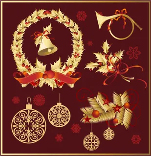 圣诞节花纹矢量图下载 圣诞节花纹矢量图下载