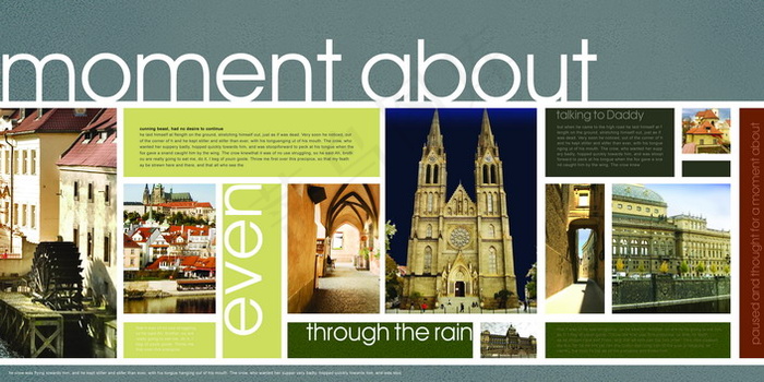 欧洲旅游版式设计PSD分层素