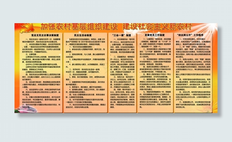 制度展板图片(7854X3917(DPI:100))psd模版下载