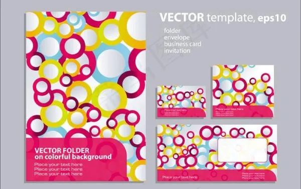 圆环元素图案背景矢量素材eps,ai矢量模版下载