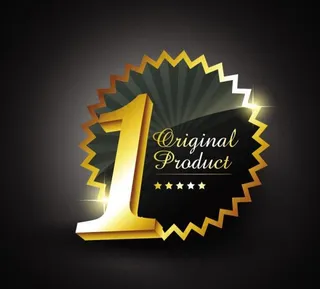 金色徽章标签矢量素材三