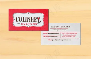 创意蛋糕店名片