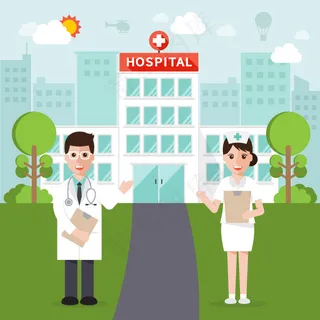 医生医院场景背景