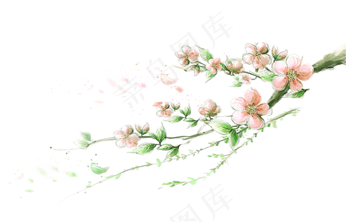 唯美清新中国风清明节海报