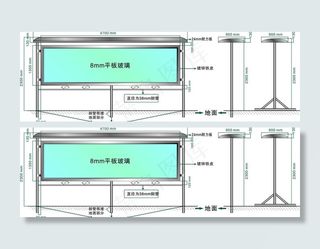 广告牌 平面图图片