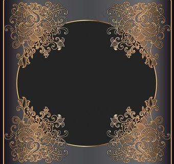 欧式花纹背景图片