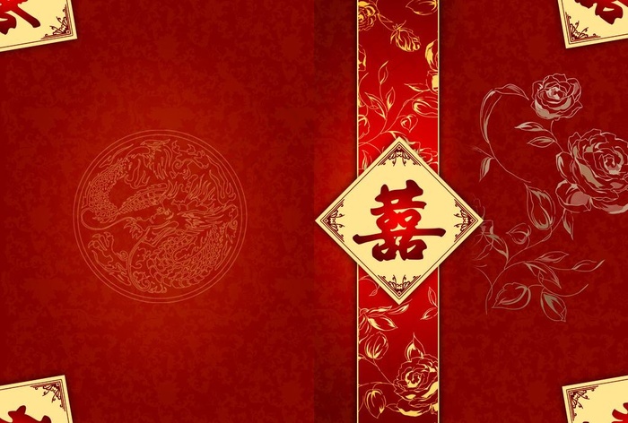 喜帖图片psd模版下载